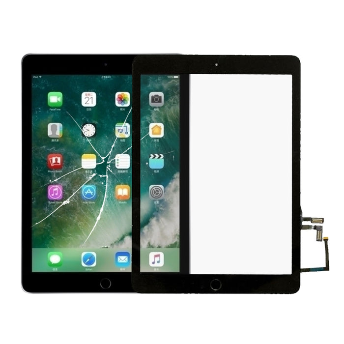 Panel táctil con cable flexible de tecla de inicio para iPad 5 9,7 pulgadas 2017 A1822 A1823, For iPad 5 9.7 inch (2017), For iPad 9.7 inch (2017)