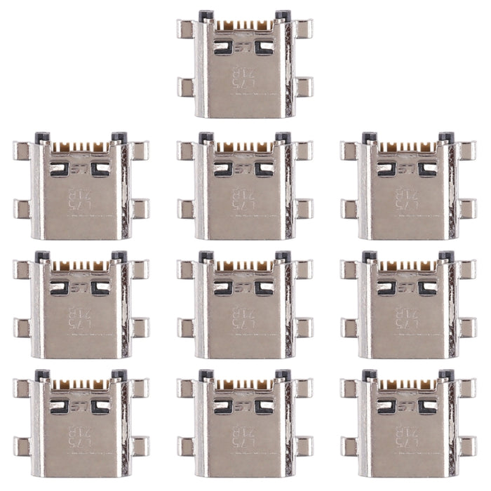 Para Galaxy J7 Neo / J701 Conector de puerto de carga de 10 piezas