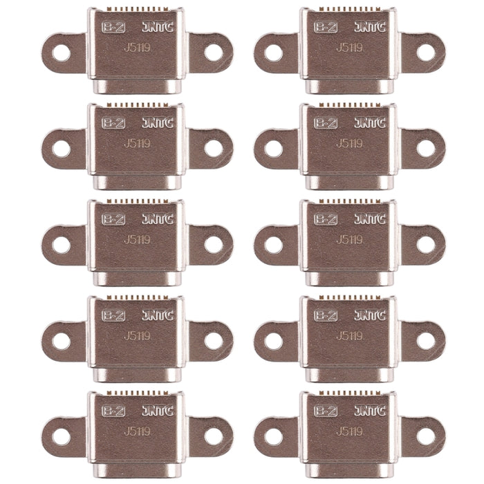 Para Galaxy S7 Active 10 piezas Conector de puerto de carga