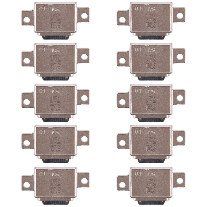 Para Galaxy S9+ 10 piezas Conector de puerto de carga