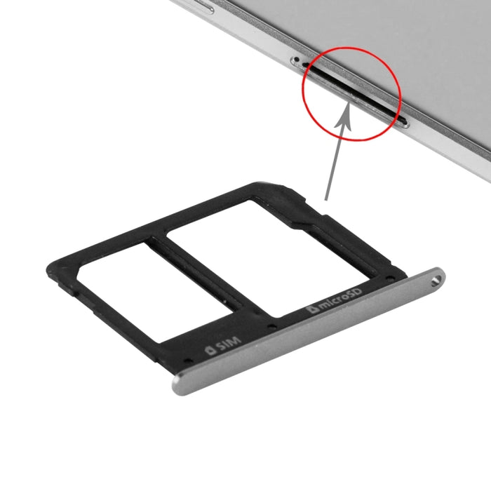Para Galaxy A9(2016) / A9000 Bandeja para tarjeta SIM y bandeja para tarjeta Micro SD
