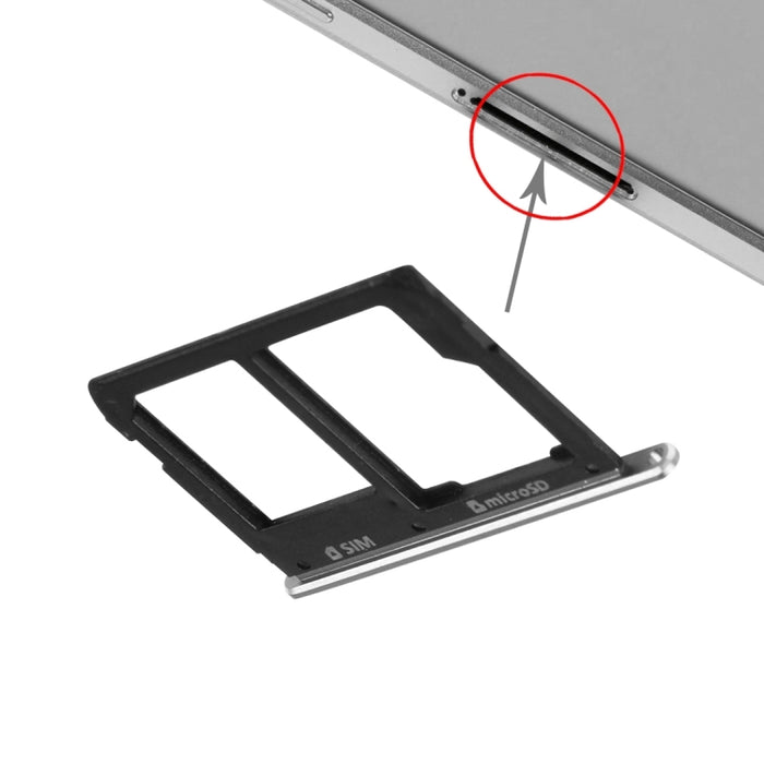 Para Galaxy A9(2016) / A9000 Bandeja para tarjeta SIM y bandeja para tarjeta Micro SD