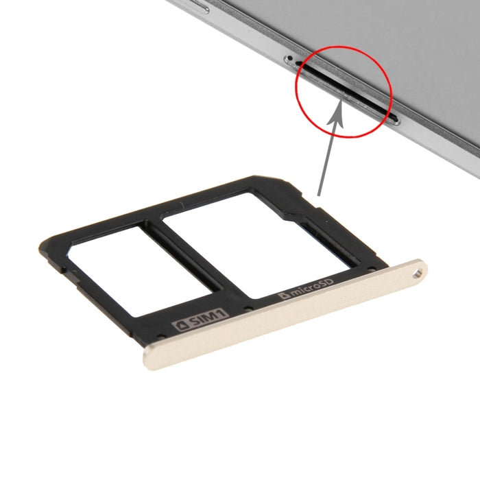 Para Galaxy A9(2016) / A9000 Bandeja para tarjeta SIM y bandeja para tarjeta Micro SD