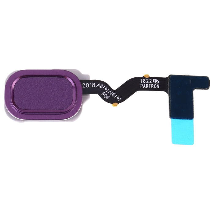 Para Galaxy J4 (2018) SM-J400F/DS J400G/DS Cable flexible con sensor de huellas dactilares