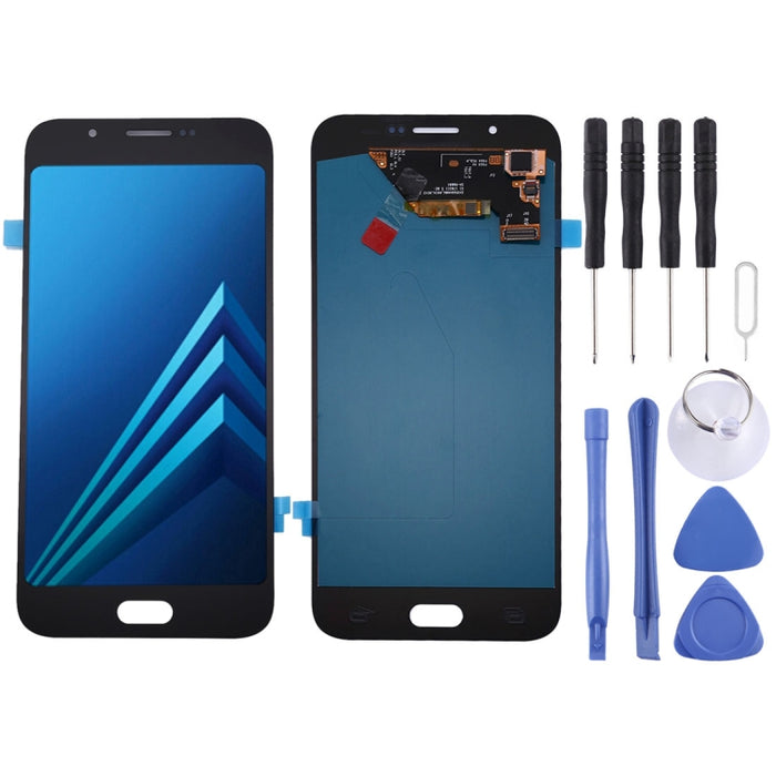Pantalla LCD de material Oled y ensamblaje completo del digitalizador para Galaxy A8