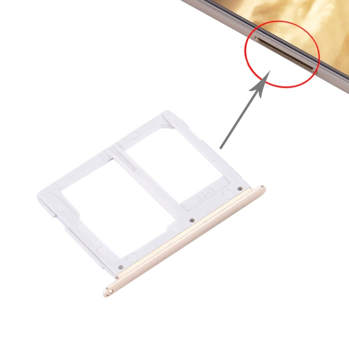 Para Galaxy C5 / C5000 Bandeja de tarjeta SIM + Bandeja de tarjeta Micro SD / SIM