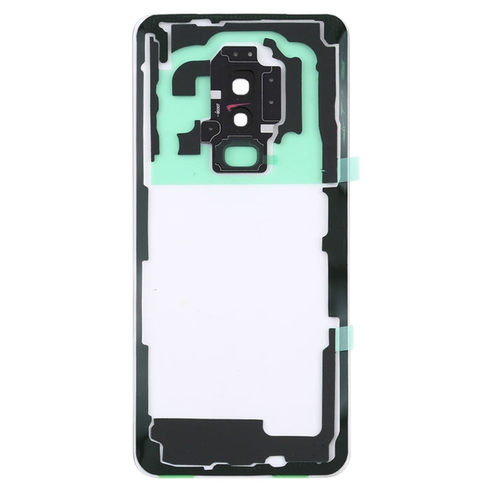 Para Samsung Galaxy S9 + / G965F G965F/DS G965U G965W G9650 cubierta trasera de batería transparente con cubierta de lente de cámara