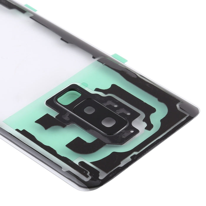 Para Samsung Galaxy S9 + / G965F G965F/DS G965U G965W G9650 cubierta trasera de batería transparente con cubierta de lente de cámara