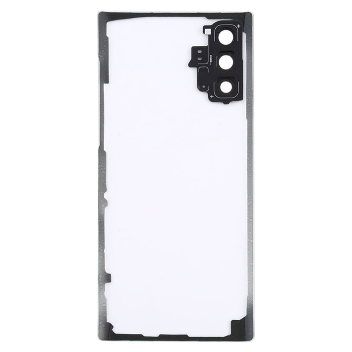 Para Samsung Galaxy Note 10 N970 N9700 Tapa trasera de batería transparente con cubierta de lente de cámara