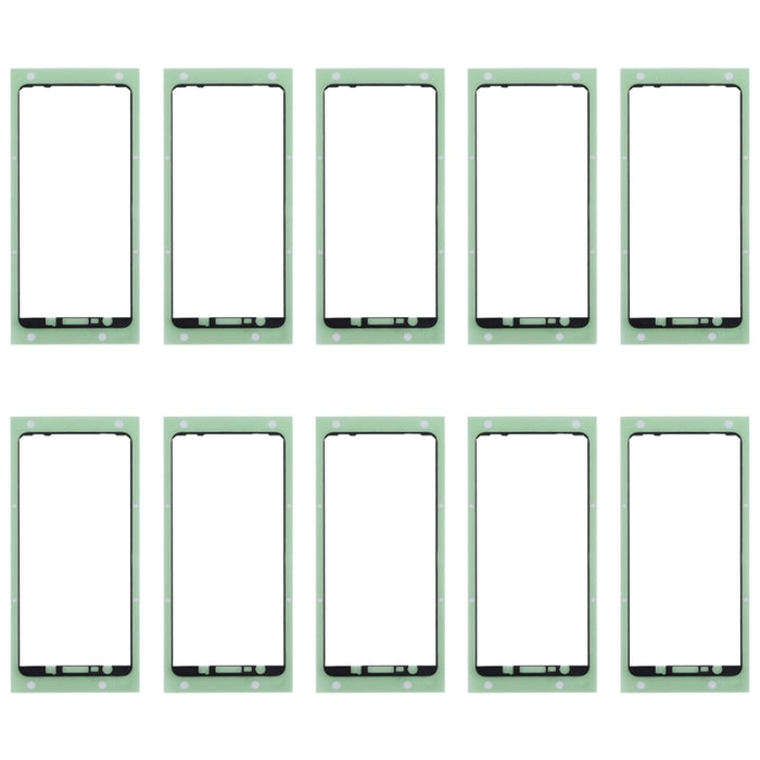 Para Galaxy A7 (2018) / A750 10 piezas Adhesivo de carcasa frontal