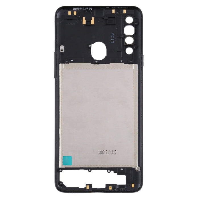 Para placa de bisel de marco medio Samsung Galaxy A20s