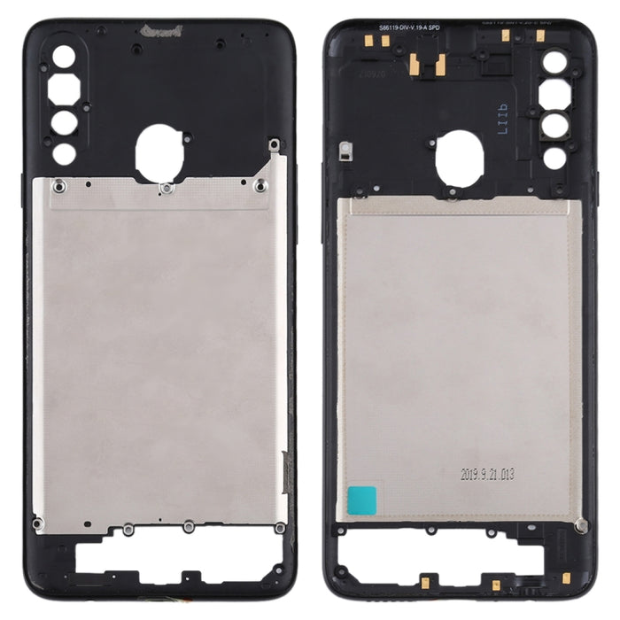 Para placa de bisel de marco medio Samsung Galaxy A20s