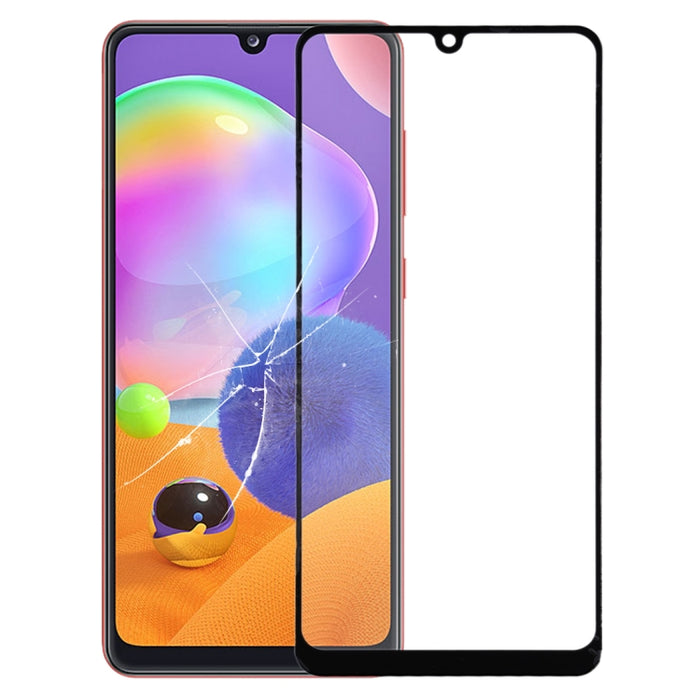 Para Samsung Galaxy A31 Lente de vidrio exterior de pantalla frontal