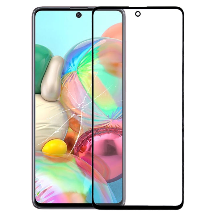Para Samsung Galaxy A71 Lente de cristal exterior de pantalla frontal
