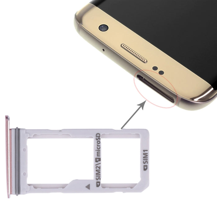 Para Galaxy S7 Edge 2 Bandeja de tarjeta SIM / Bandeja de tarjeta Micro SD