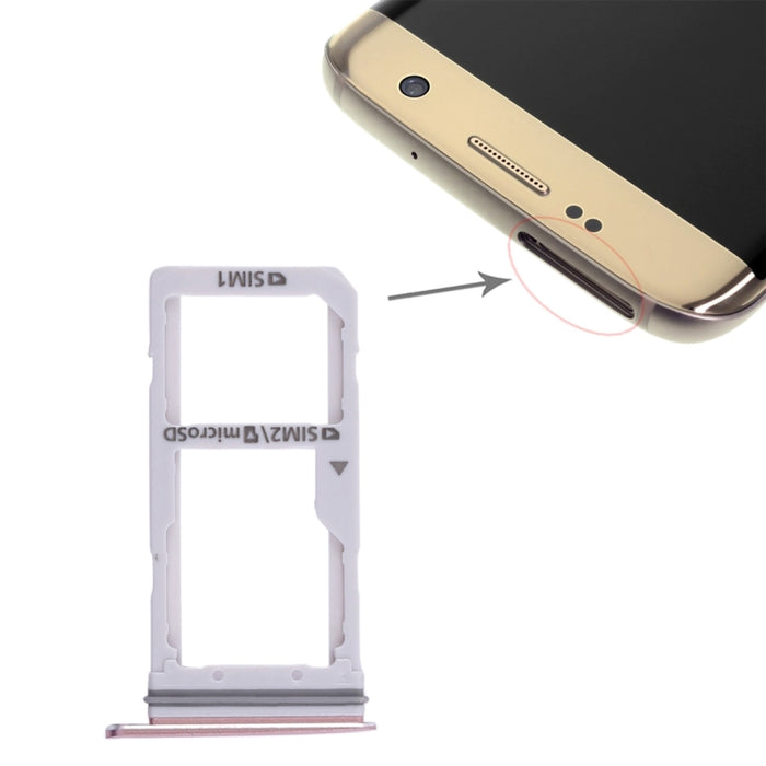 Para Galaxy S7 Edge 2 Bandeja de tarjeta SIM / Bandeja de tarjeta Micro SD