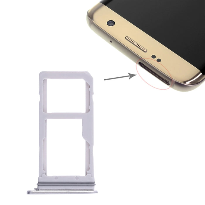 Para Galaxy S7 Edge 2 Bandeja de tarjeta SIM / Bandeja de tarjeta Micro SD
