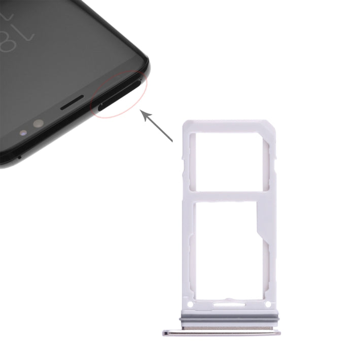 Para Galaxy S8 / S8+ 2 Bandeja de tarjeta SIM / Bandeja de tarjeta Micro SD