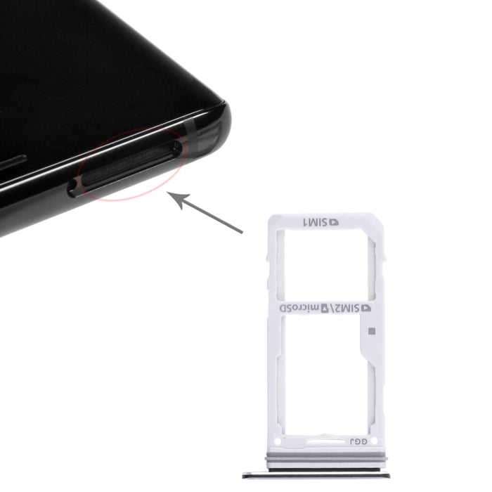 Para Galaxy Note 8 2 Bandeja de tarjeta SIM / Bandeja de tarjeta Micro SD