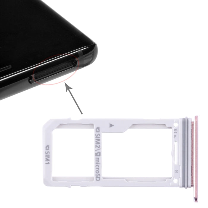 Para Galaxy Note 8 2 Bandeja de tarjeta SIM / Bandeja de tarjeta Micro SD