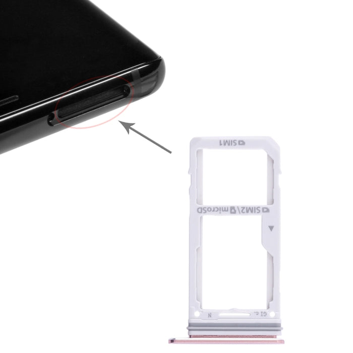 Para Galaxy Note 8 2 Bandeja de tarjeta SIM / Bandeja de tarjeta Micro SD