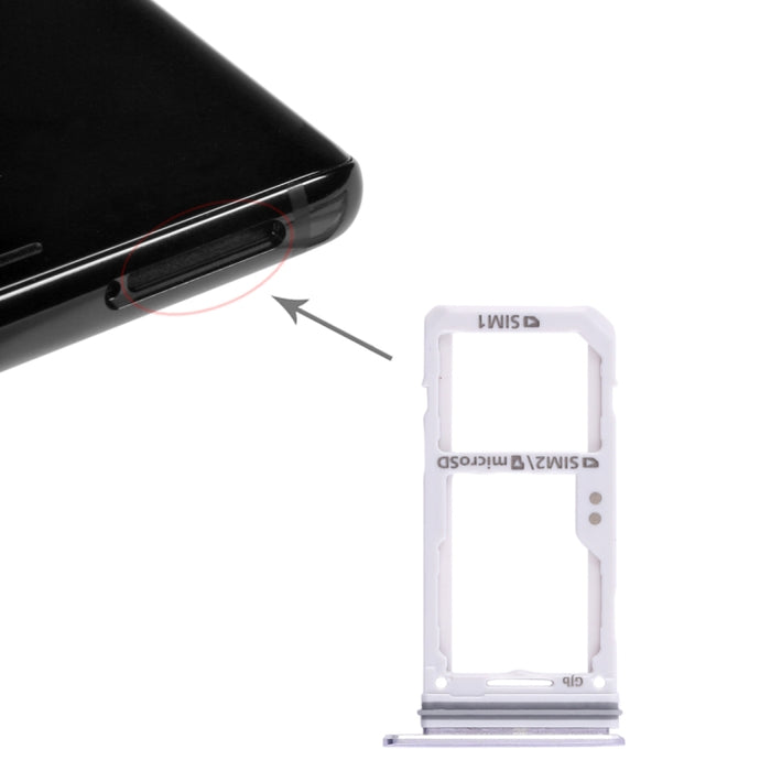 Para Galaxy Note 8 2 Bandeja de tarjeta SIM / Bandeja de tarjeta Micro SD