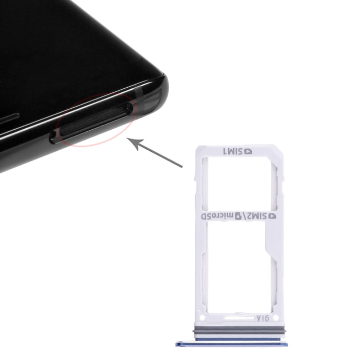 Para Galaxy Note 8 2 Bandeja de tarjeta SIM / Bandeja de tarjeta Micro SD