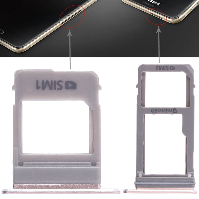 Para Galaxy A520 / A720 2 Bandeja Tarjeta SIM + Bandeja Tarjeta Micro SD