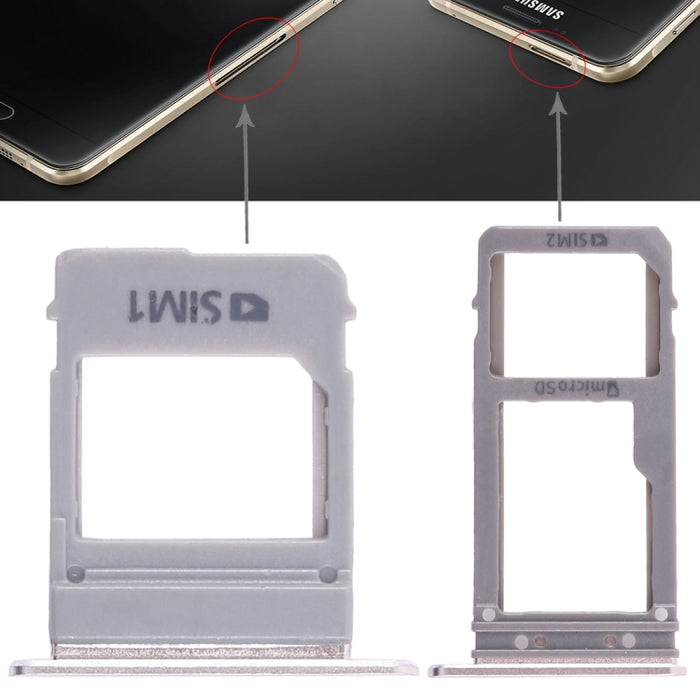 Para Galaxy A520 / A720 2 Bandeja Tarjeta SIM + Bandeja Tarjeta Micro SD