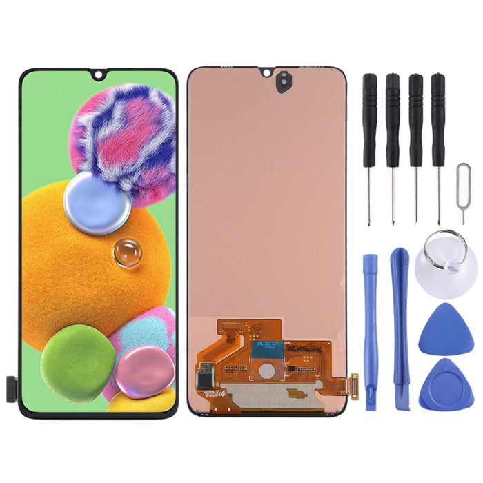 Pantalla LCD de material Super AMOLED y ensamblaje completo del digitalizador para Samsung Galaxy A90 5G