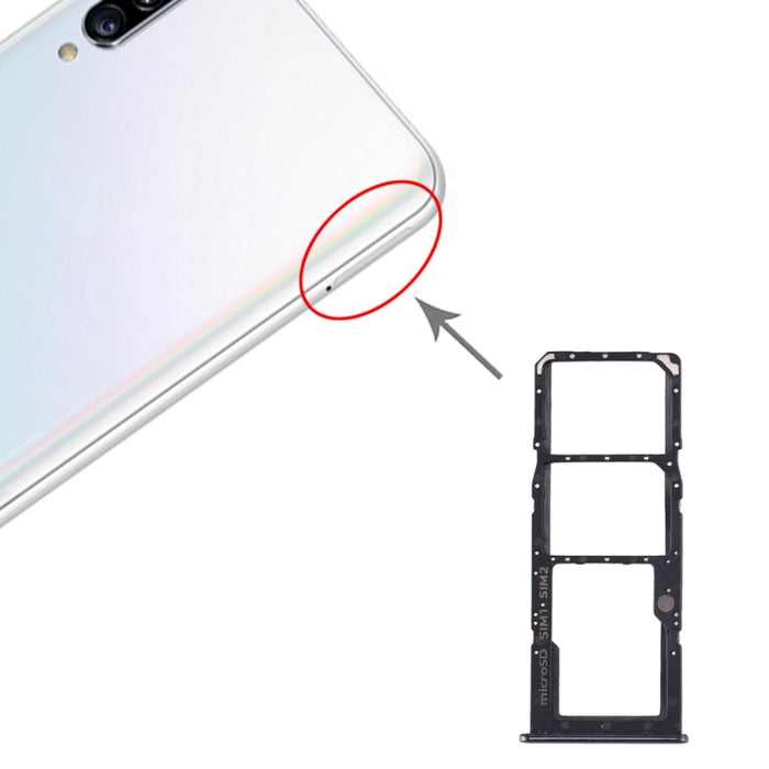Para Samsung Galaxy A30s Bandeja de tarjeta SIM + Bandeja de tarjeta SIM + Bandeja de tarjeta Micro SD