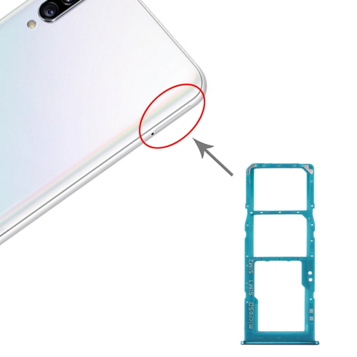 Para Samsung Galaxy A30s Bandeja de tarjeta SIM + Bandeja de tarjeta SIM + Bandeja de tarjeta Micro SD
