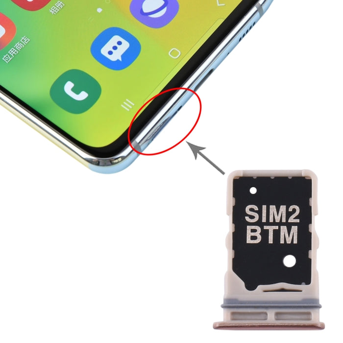 Para Samsung Galaxy A80 Bandeja de tarjeta SIM + Bandeja de tarjeta SIM