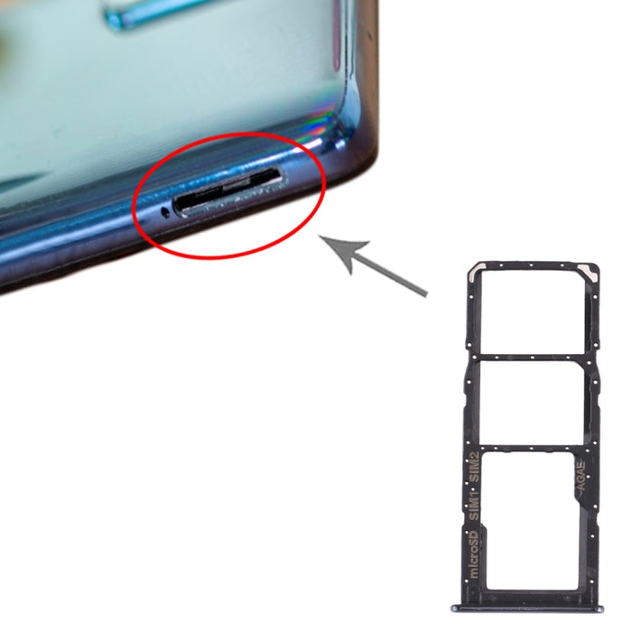 Para Samsung Galaxy A71 Bandeja de tarjeta SIM + Bandeja de tarjeta SIM + Bandeja de tarjeta Micro SD