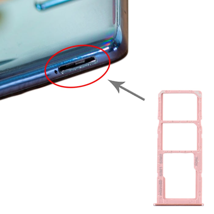 Para Samsung Galaxy A71 Bandeja de tarjeta SIM + Bandeja de tarjeta SIM + Bandeja de tarjeta Micro SD