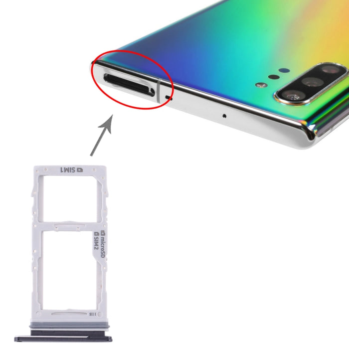 Para Samsung Galaxy Note10+ Bandeja de tarjeta SIM + Bandeja de tarjeta SIM / Bandeja de tarjeta Micro SD