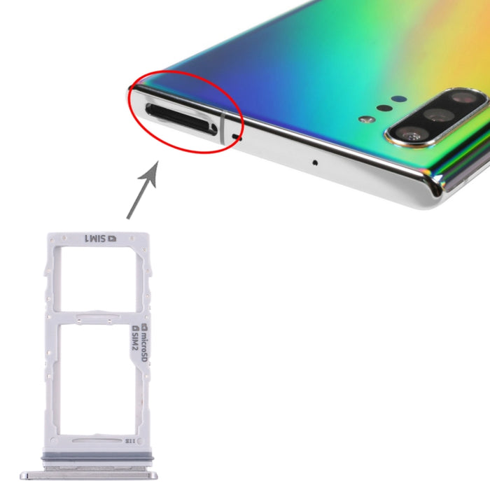 Para Samsung Galaxy Note10+ Bandeja de tarjeta SIM + Bandeja de tarjeta SIM / Bandeja de tarjeta Micro SD