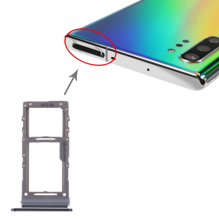 Para Samsung Galaxy Note10+ Bandeja de tarjeta SIM / Bandeja de tarjeta Micro SD