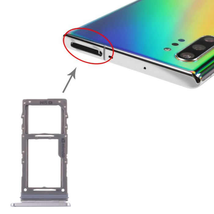 Para Samsung Galaxy Note10+ Bandeja de tarjeta SIM / Bandeja de tarjeta Micro SD