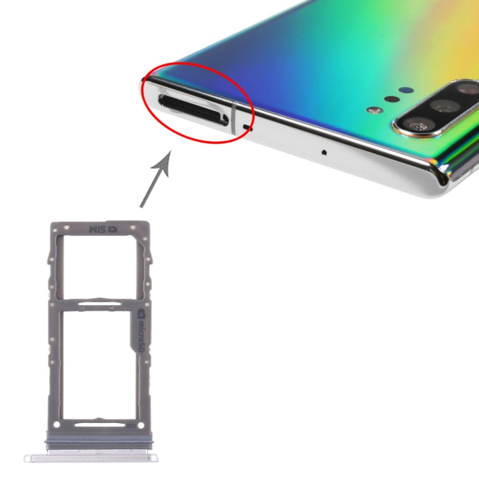 Para Samsung Galaxy Note10+ Bandeja de tarjeta SIM / Bandeja de tarjeta Micro SD