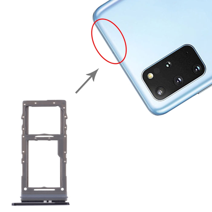 Para Samsung Galaxy S20+ / Galaxy S20 Ultra Bandeja de tarjeta SIM + Bandeja de tarjeta Micro SD