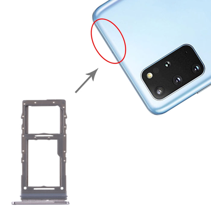 Para Samsung Galaxy S20+ / Galaxy S20 Ultra Bandeja de tarjeta SIM + Bandeja de tarjeta Micro SD