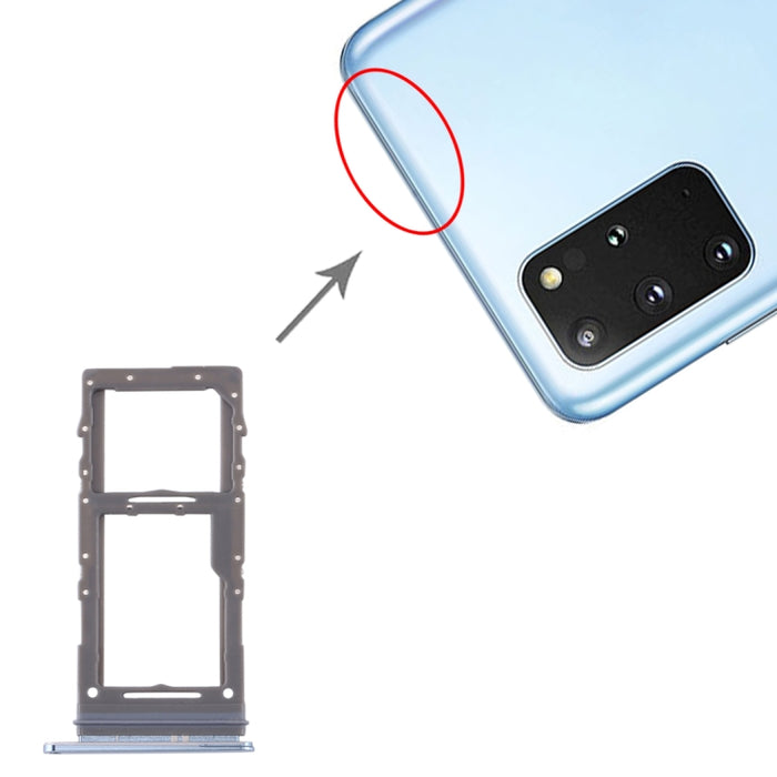 Para Samsung Galaxy S20+ / Galaxy S20 Ultra Bandeja de tarjeta SIM + Bandeja de tarjeta Micro SD