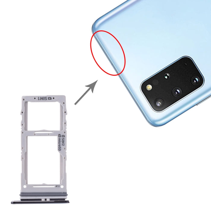 Para Samsung Galaxy S20+ / Galaxy S20 Ultra Bandeja de tarjeta SIM + Bandeja de tarjeta SIM / Bandeja de tarjeta Micro SD