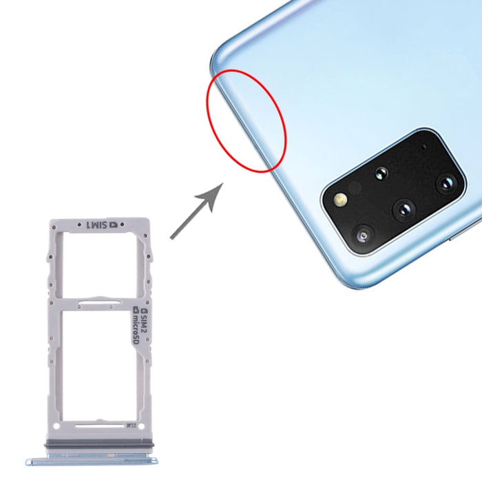 Para Samsung Galaxy S20+ / Galaxy S20 Ultra Bandeja de tarjeta SIM + Bandeja de tarjeta SIM / Bandeja de tarjeta Micro SD
