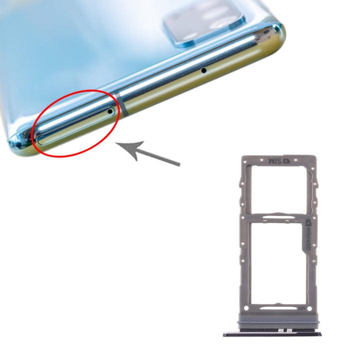 Para Samsung Galaxy S20 Bandeja de tarjeta SIM + Bandeja de tarjeta Micro SD