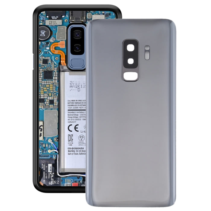 Para Galaxy S9+ Tapa trasera de batería con lente de cámara