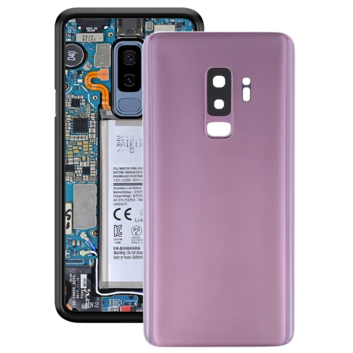 Para Galaxy S9+ Tapa trasera de batería con lente de cámara
