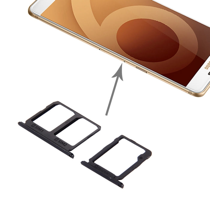 Para Galaxy C9 Pro / C9000 Bandeja de tarjeta SIM + Bandeja de tarjeta Micro SD