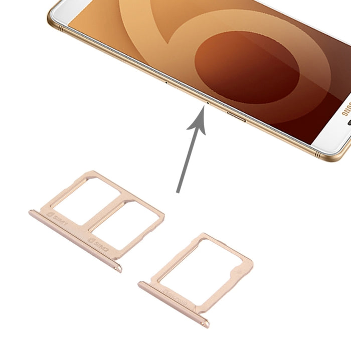 Para Galaxy C9 Pro / C9000 Bandeja de tarjeta SIM + Bandeja de tarjeta Micro SD